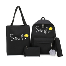 Wholesale Fashion Nylon Child Back pack Children 4pcs bagpack Bag print students School 4 in 1 Backpack set